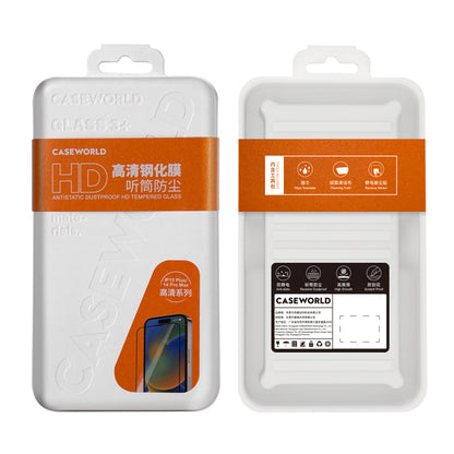 Apple iPhone 14 Pro Max CaseWorld HD Serisi 0.33mm Temperli Cam Ekran Koruyucu Şeffaf