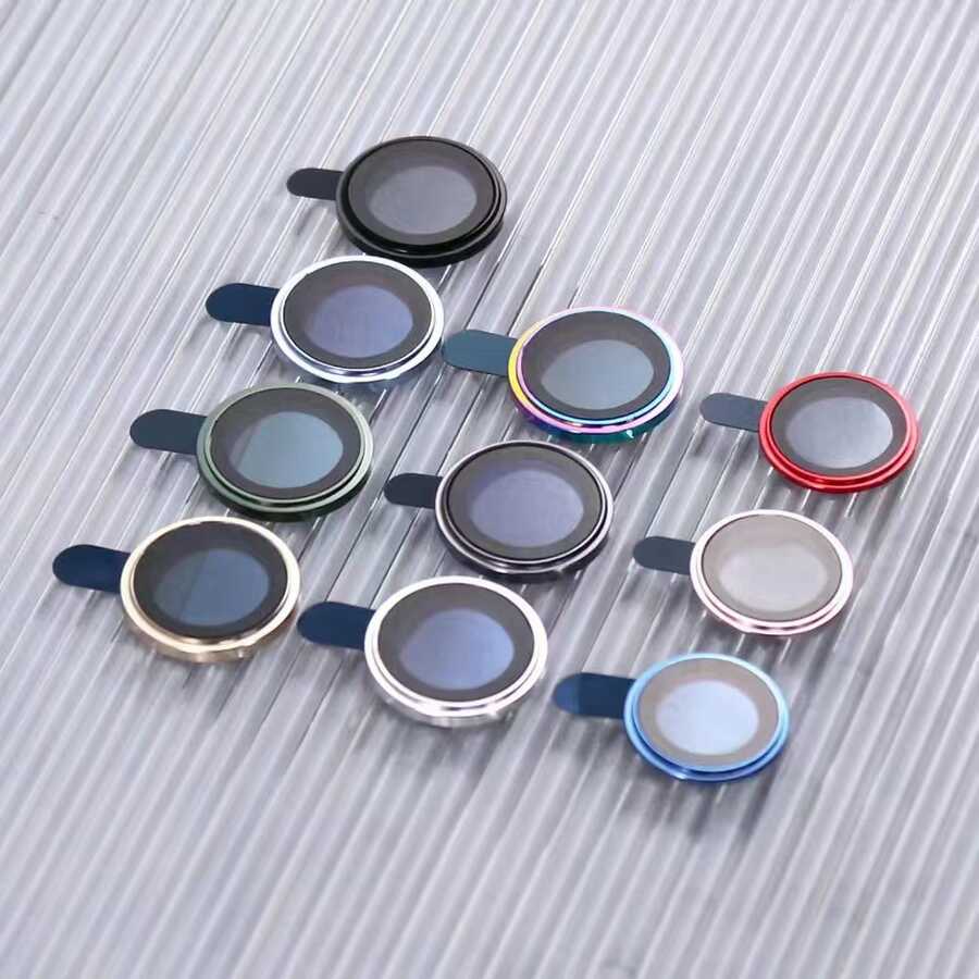 Apple iPhone 14 Pro Max Go Des Eagle Kamera Lens Koruyucu Lacivert