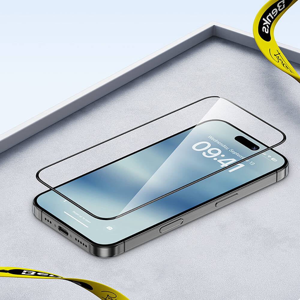 Apple iPhone 14 Pro Max Hidrofobik Ve Oleofobik Özellikli Benks Air Shield Ekran Koruyucu 10&prime;lu Paket Şeffaf
