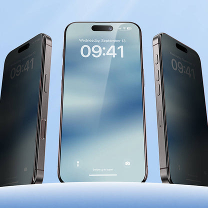 Apple iPhone 14 Pro Max Hidrofobik Ve Oleofobik Özellikli Benks Privacy Air Shield 0.4mm Ekran Koruyucu 10'lu Paket Şeffaf