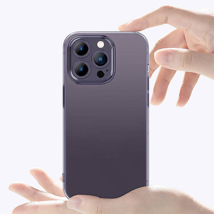 Apple iPhone 14 Pro Max Kılıf Airbagli Şeffaf Darbe Emici Silikon Tasarımlı Recci Clarity Serisi Kapak Şeffaf