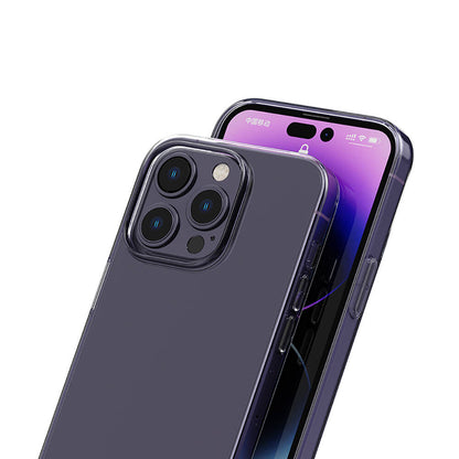 Apple iPhone 14 Pro Max Kılıf Airbagli Şeffaf Darbe Emici Silikon Tasarımlı Recci Clarity Serisi Kapak Şeffaf