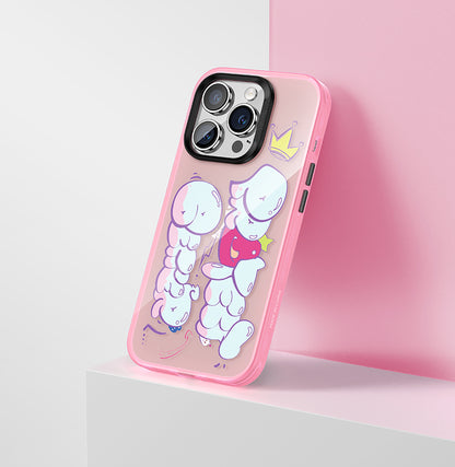 Apple iPhone 14 Pro Max Kılıf Airbagli TPU Yazı Temalı Benks Dynamic New Kapak Mavi