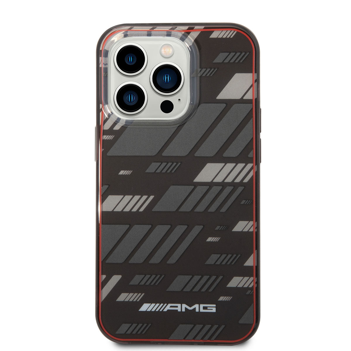 Apple iPhone 14 Pro Max Kılıf AMG Transparan Çift Katmanlı Grafik Dizayn I Kapak Siyah