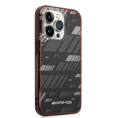Apple iPhone 14 Pro Max Kılıf AMG Transparan Çift Katmanlı Grafik Dizayn I Kapak Siyah