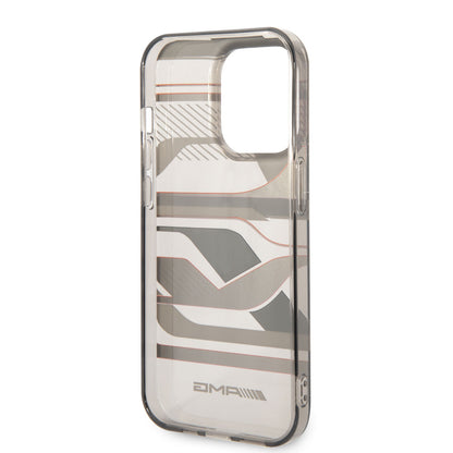 Apple iPhone 14 Pro Max Kılıf AMG Transparan Grafik Dizayn Kapak Siyah-Kırmızı