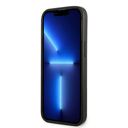 Apple iPhone 14 Pro Max Kılıf Ferrari Deri Sarı Noktalı Dizayn Kapak Sarı