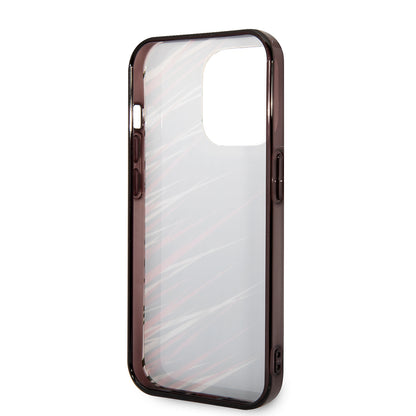 Apple iPhone 14 Pro Max Kılıf Ferrari Orjinal Lisanslı Baskı Logolu Çimen Desenli Kapak Sarı