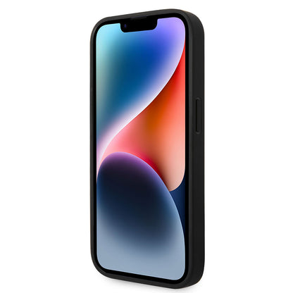 Apple iPhone 14 Pro Max Kılıf Ferrari Orjinal Lisanslı Deri Delikli Ve Çizgili Dizayn Kapak Kırmızı