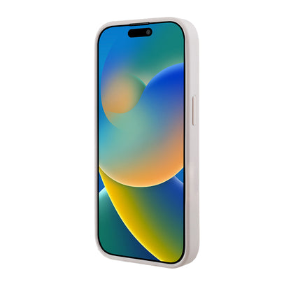 Apple iPhone 14 Pro Max Kılıf Guess Orjinal Lisanslı M-safe Şarj Özellikli 4G Desen Yazı Logolu Kapak Pembe