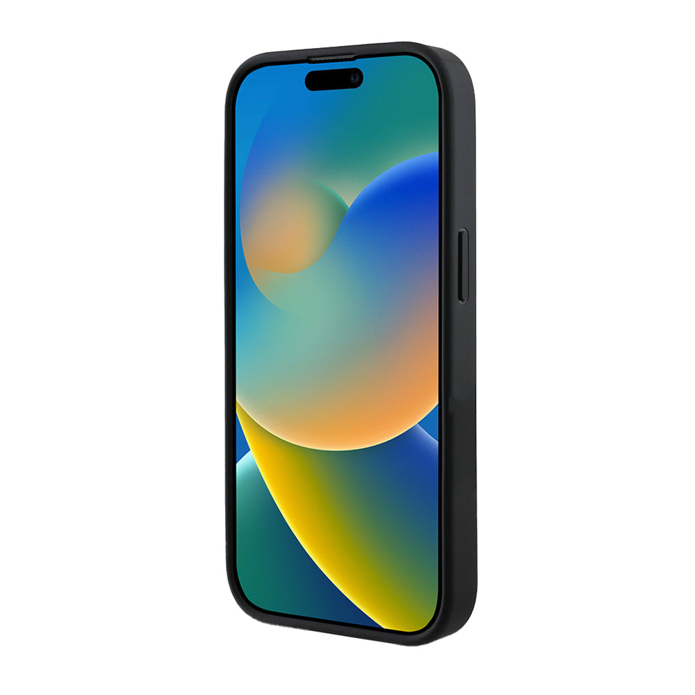 Apple iPhone 14 Pro Max Kılıf Guess Orjinal Lisanslı M-safe Şarj Özellikli 4G Desen Yazı Logolu Kapak Pembe