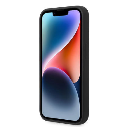 Apple iPhone 14 Pro Max Kılıf Karl Lagerfeld M-safe Şarj Özellikli Silikon Karl Dizayn Kapak Siyah