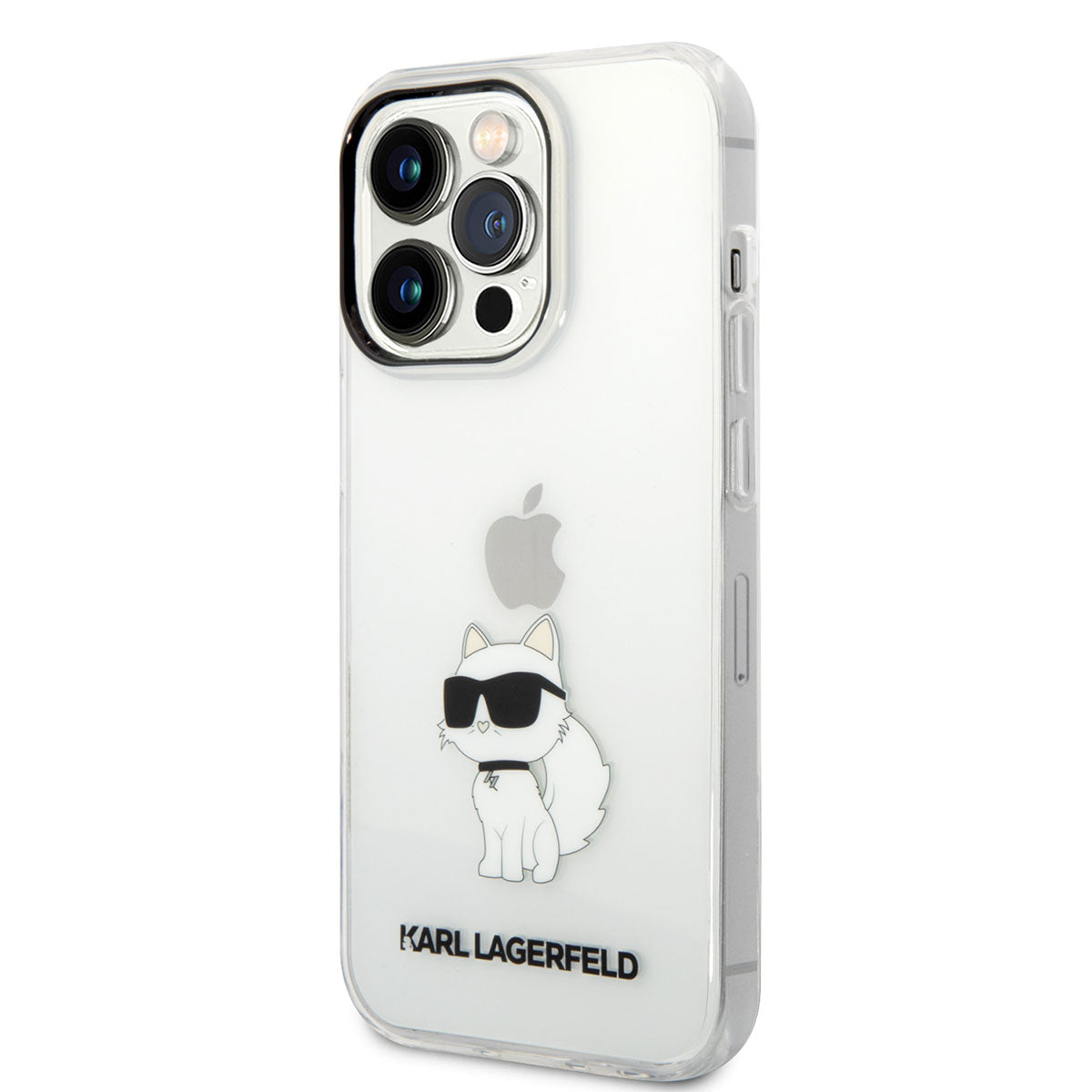Apple iPhone 14 Pro Max Kılıf Karl Lagerfeld Transparan Choupette Dizayn Kapak Renksiz