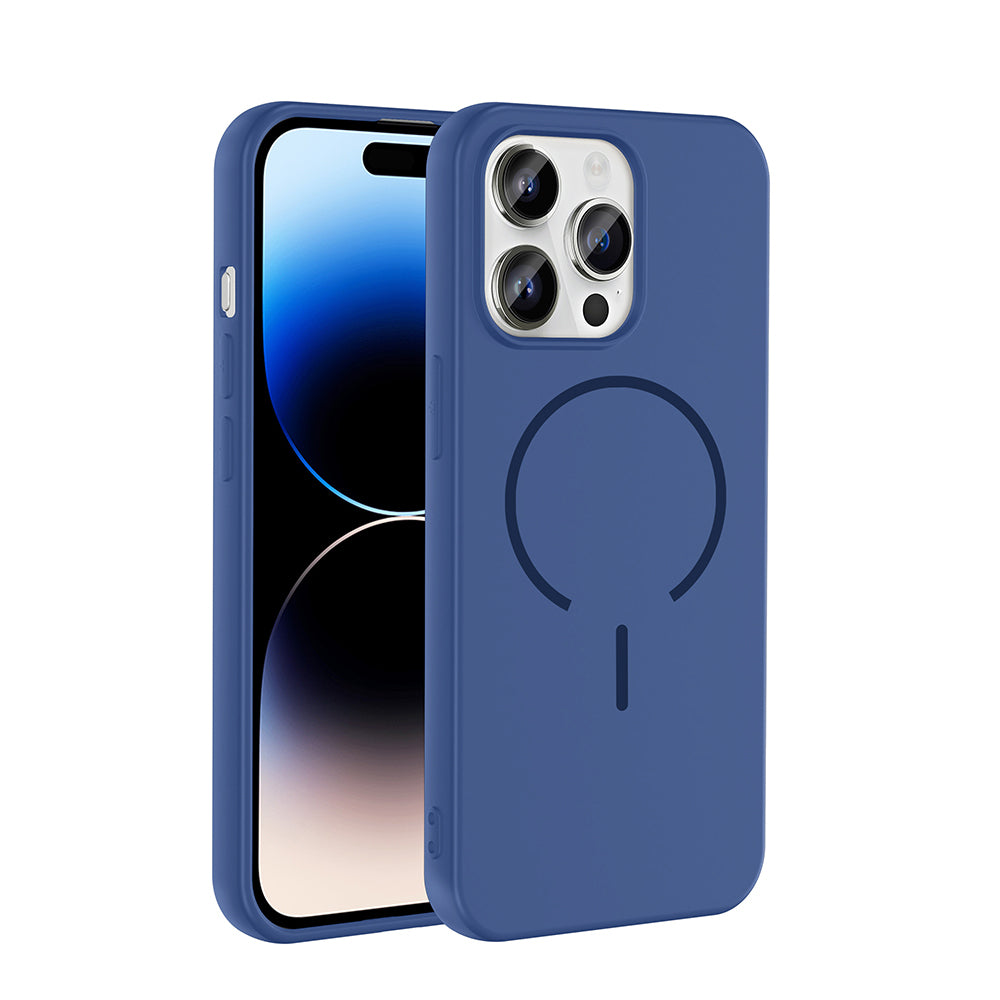 Apple iPhone 14 Pro Max Kılıf M-safe Şarj Özellikli Zore Meta Kapak