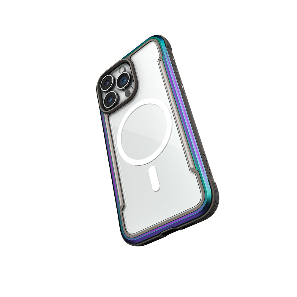 Apple iPhone 14 Pro Max Kılıf M-safe Şarj Özellikli Airbagli Raptic Shield Serisi Şeffaf Arka Yüzey Kapak Colorful