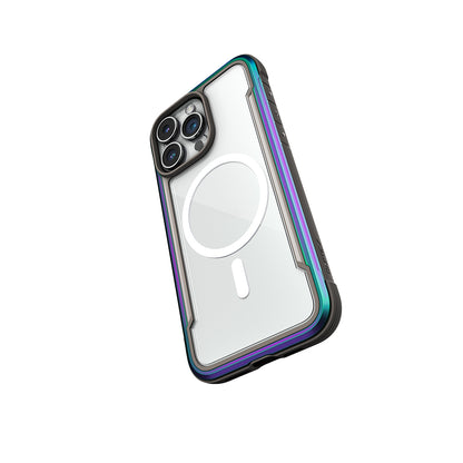 Apple iPhone 14 Pro Max Kılıf M-safe Şarj Özellikli Airbagli Raptic Shield Serisi Şeffaf Arka Yüzey Kapak Colorful