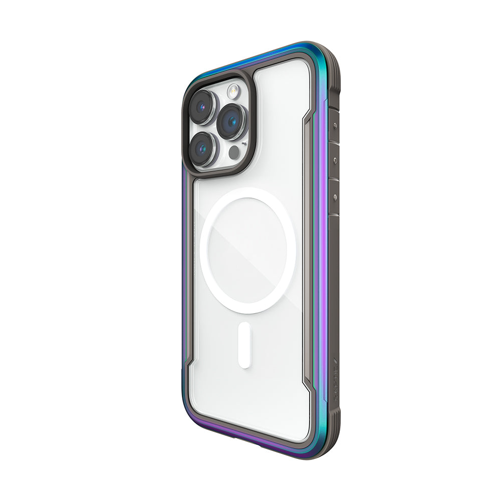 Apple iPhone 14 Pro Max Kılıf M-safe Şarj Özellikli Airbagli Raptic Shield Serisi Şeffaf Arka Yüzey Kapak Colorful