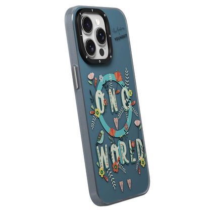 Apple iPhone 14 Pro Max Kılıf M-safe Şarj Özellikli Bee Brown Tasarımlı Youngkit Colorful Life Serisi Kapak Sarı