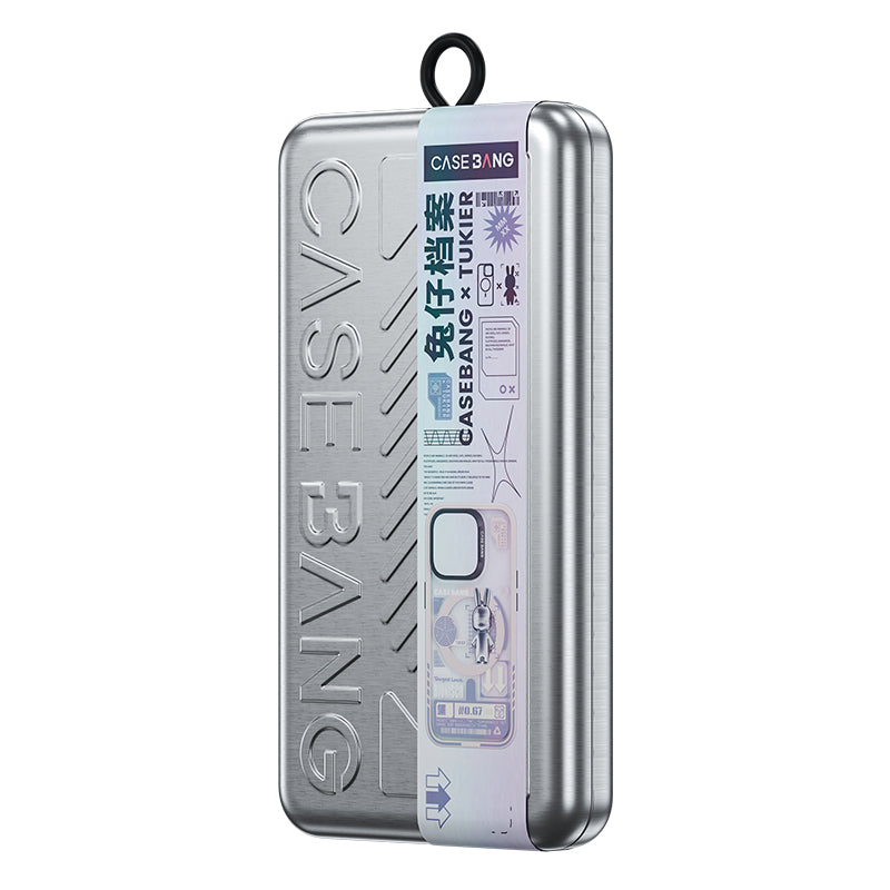 Apple iPhone 14 Pro Max Kılıf M-safe Şarj Özellikli Benks Casebang Rabbit Kapak Mavi