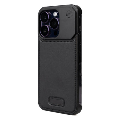 Apple iPhone 14 Pro Max Kılıf M-safe Şarj Özellikli Mekanizmalı Koku Hazneli Zore Mostar Kapak