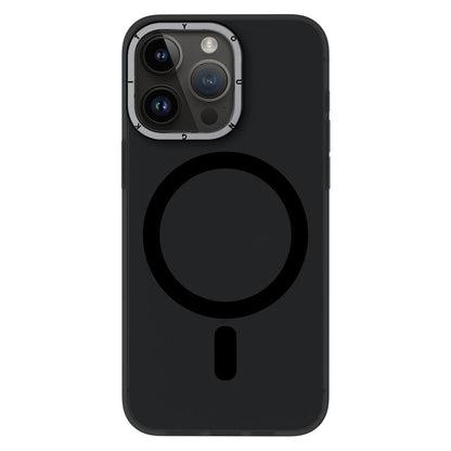 Apple iPhone 14 Pro Max Kılıf M-safe Şarj Özellikli Youngkit Hidden Sand Serisi Kapak Siyah