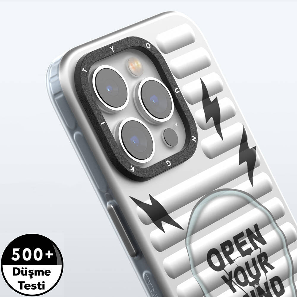 Apple iPhone 14 Pro Max Kılıf M-safe Şarj Özellikli Youngkit Open Mind Serisi Kapak Siyah