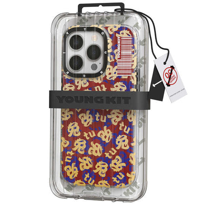 Apple iPhone 14 Pro Max Kılıf M-safe Şarj Özellikli Youngkit Play Rabbit Serisi Kapak Turuncu