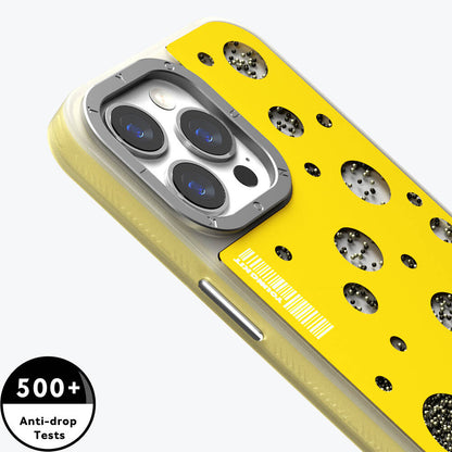 Apple iPhone 14 Pro Max Kılıf M-safe Şarj Özellikli Youngkit Quicksand Beads Serisi Kapak Beyaz