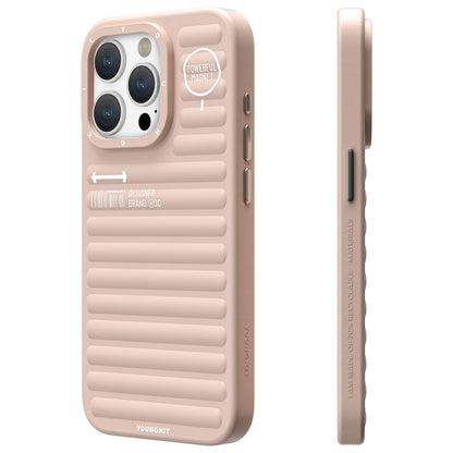 Apple iPhone 14 Pro Max Kılıf Mat Renkli Tasarım YoungKit Original Serisi Kapak Mor