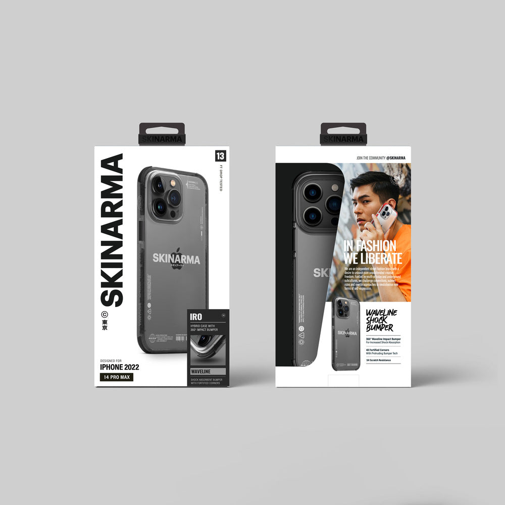 Apple iPhone 14 Pro Max Kılıf SkinArma Şeffaf Airbag Tasarımlı Iro Kapak Kırmızı