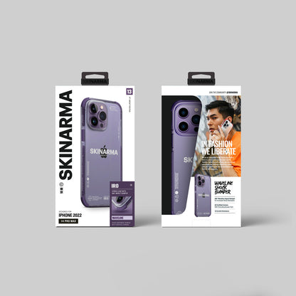 Apple iPhone 14 Pro Max Kılıf SkinArma Şeffaf Airbag Tasarımlı Iro Kapak Kırmızı