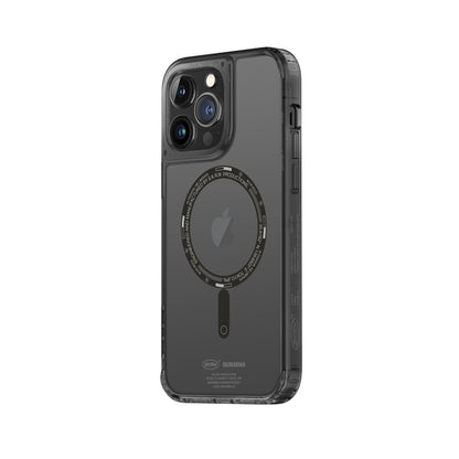 Apple iPhone 14 Pro Max Kılıf SkinArma Şeffaf Airbag Tasarımlı M-safe Şarj Özellikli Saido Kapak Mor