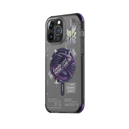 Apple iPhone 14 Pro Max Kılıf SkinArma Şeffaf Airbag Tasarımlı M-safe Şarj Özellikli Shorai Kapak Mor