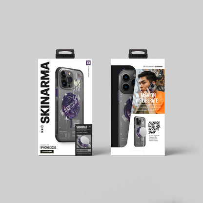 Apple iPhone 14 Pro Max Kılıf SkinArma Şeffaf Airbag Tasarımlı M-safe Şarj Özellikli Shorai Kapak Kırmızı