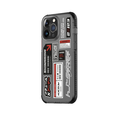 Apple iPhone 14 Pro Max Kılıf SkinArma Şeffaf Desenli Airbag Tasarımlı Taito Kapak Renksiz