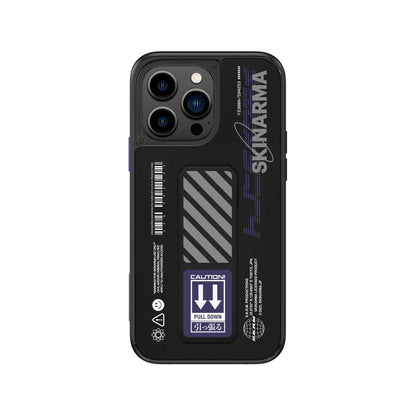 Apple iPhone 14 Pro Max Kılıf SkinArma Standlı Deri Görünümlü Shingoki Kapak Mor