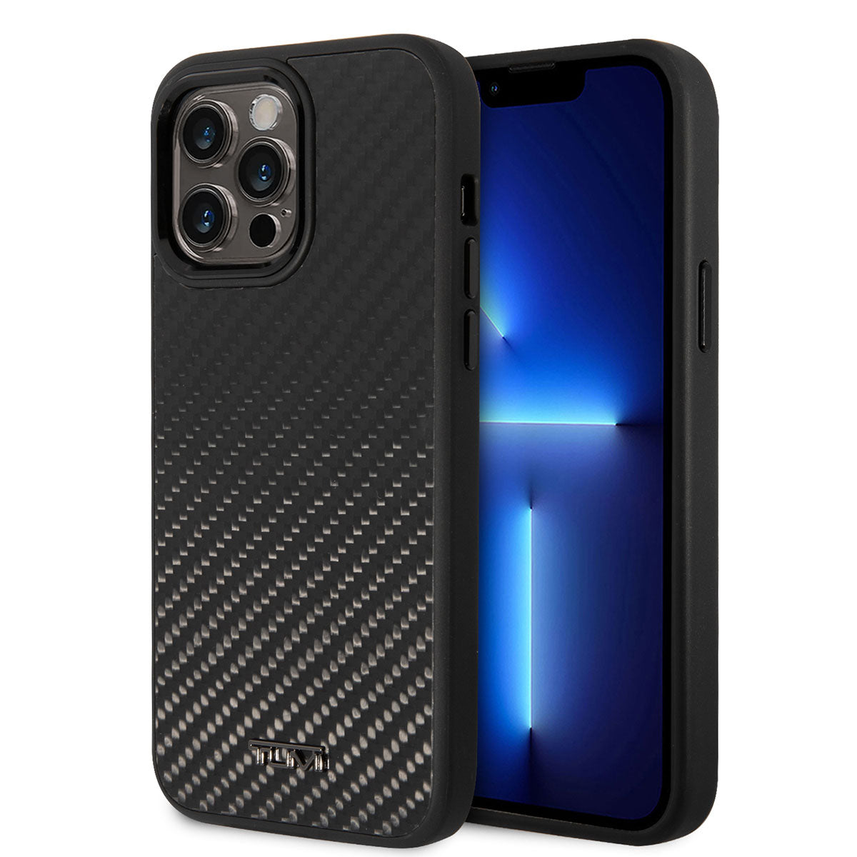 Apple iPhone 14 Pro Max Kılıf TUMI Hakiki Alüminyum Dizayn Kapak Siyah