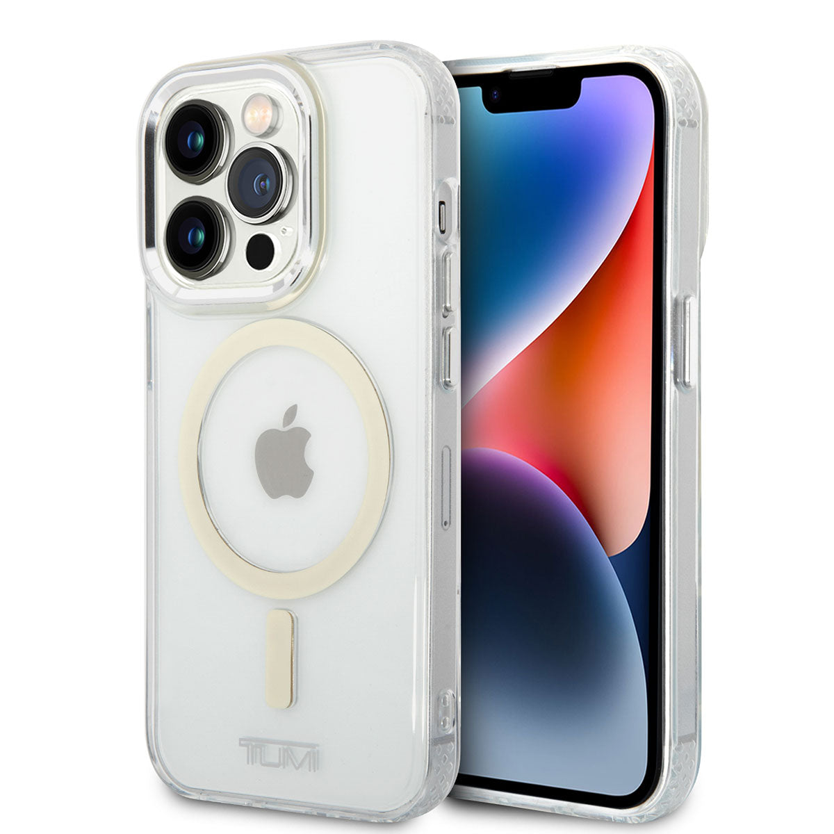 Apple iPhone 14 Pro Max Kılıf TUMI M-safe Şarj Özellikli Airbag Tasarımlı Kapak Renksiz