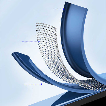 Apple iPhone 14 Pro Max Kılıf Wiwu GCC-105 Lens Korumalı Renkli Kenar Arkası Şeffaf Multicolor Kapak Mavi