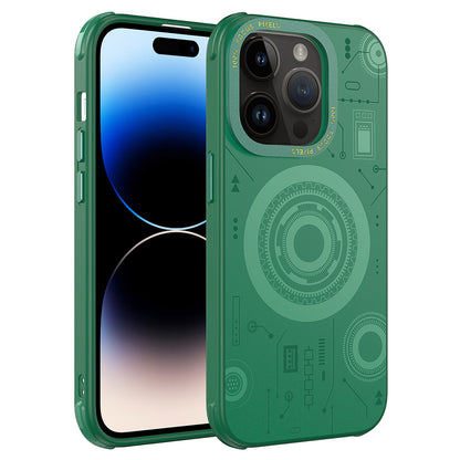 Apple iPhone 14 Pro Max Kılıf Zore Wireless Şarj Özellikli Desenli Hot Kapak