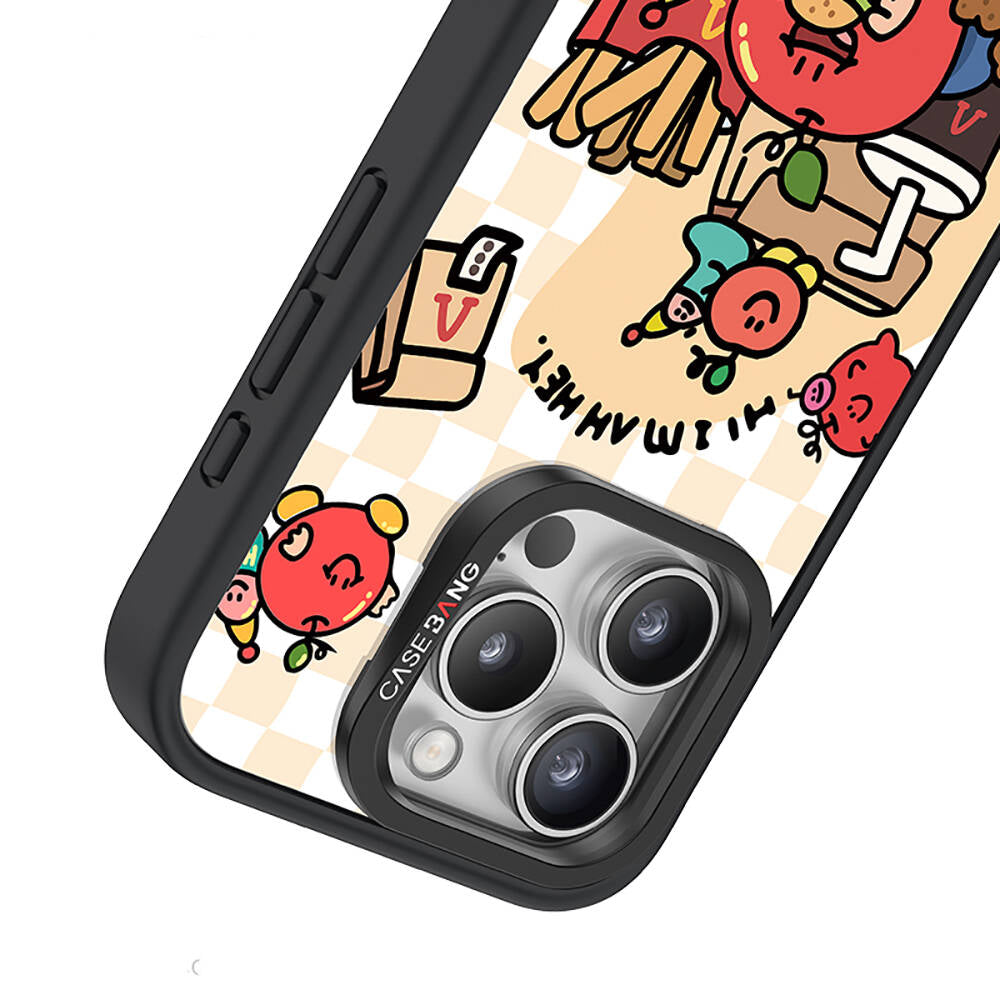 Apple iPhone 14 Pro Max M-safe Şarj Özellikli Casebang Ahhey Serisi Arka Panel Pembe