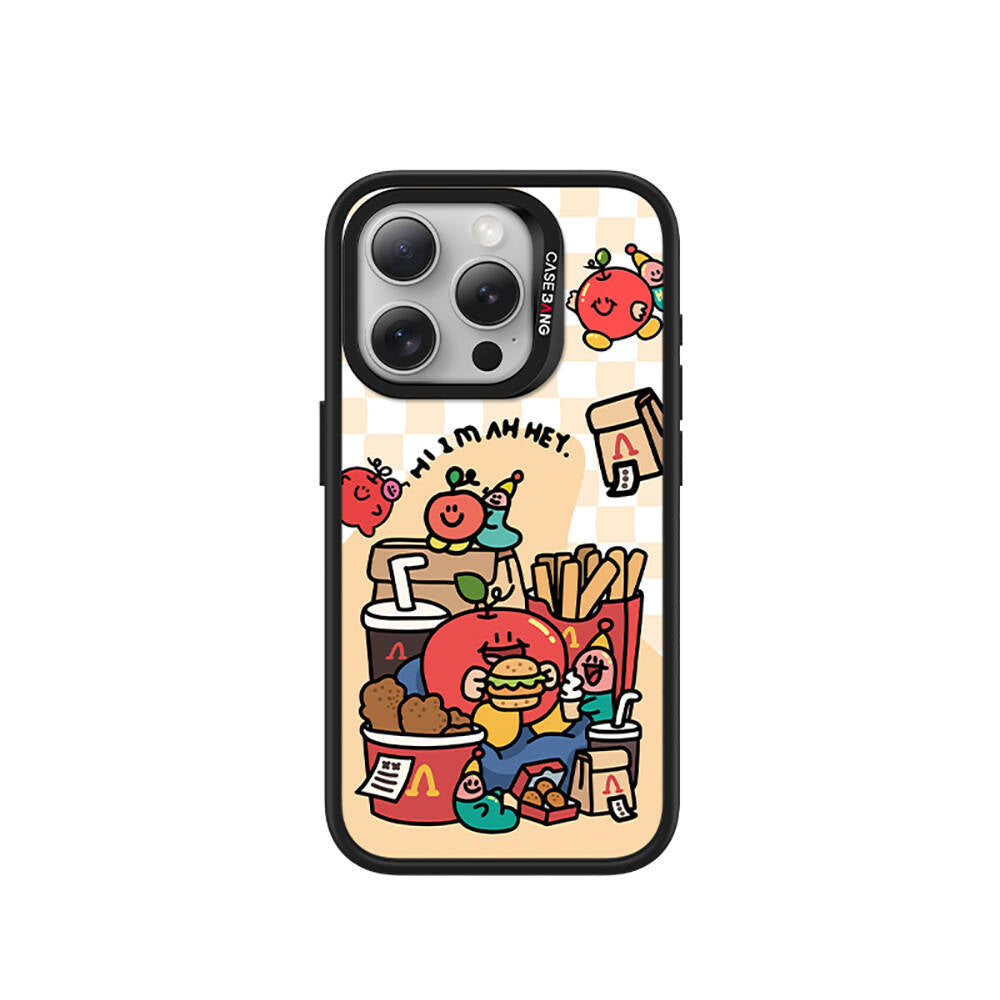 Apple iPhone 14 Pro Max M-safe Şarj Özellikli Casebang Ahhey Serisi Arka Panel Pembe