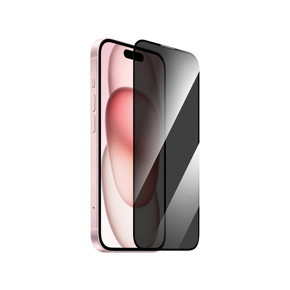 Apple iPhone 14 Pro Max Wiwu GT-011 Anti-Bakteriyel Özellikli Polimer Oleofobik Kaplama Temperli Privacy Cam Ekran Koruyucu Siyah