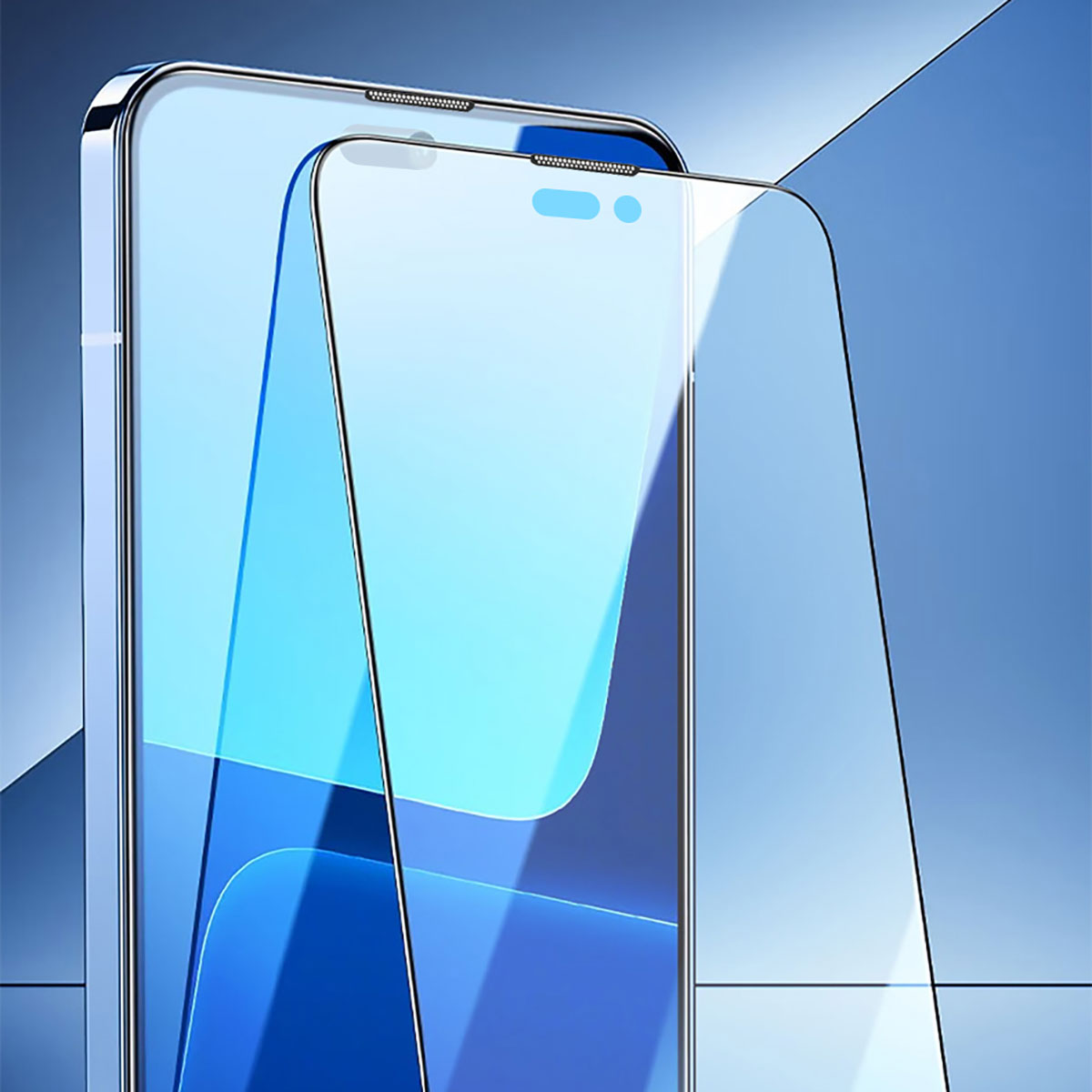 Apple iPhone 14 Pro Max Wiwu iVista Screen Matte Ultra Güçlü Temperli Mat Ekran Koruyucu Siyah