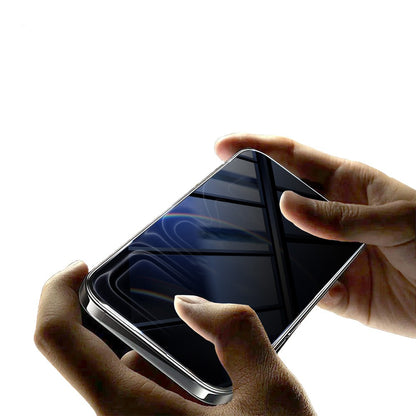 Apple iPhone 14 Pro Max Zore 2.5D Oliv Privacy Temperli Cam Ekran Koruyucu + Kolay Uygulama Aparatı
