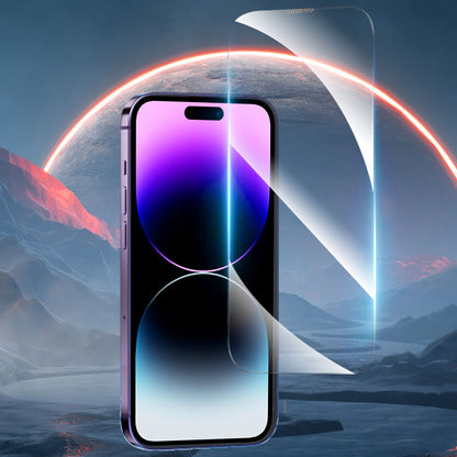 Apple iPhone 14 Pro Youngkit Antistatik Ve Antidust Kolay Uygulama Aparatlı Cam Ekran Koruyucu Renksiz