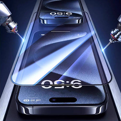 Apple iPhone 14 Wiwu GT-008 Polimer Oleofobik Kaplama Şeffaf Pürüzsüz Temperli Cam Ekran Koruyucu 10'lu Paket Siyah