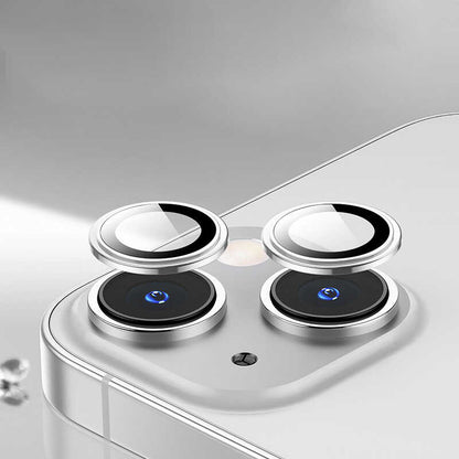Apple iPhone 14 Wiwu Lens Guard Metal Kamera Lens Koruyucu Gümüş