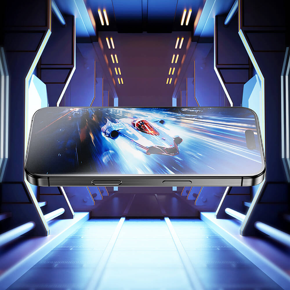 Apple iPhone 15 Benks JoyTouch Mat Oyun Ekran Koruyucu + Kolay Uygulama Aparatı Siyah