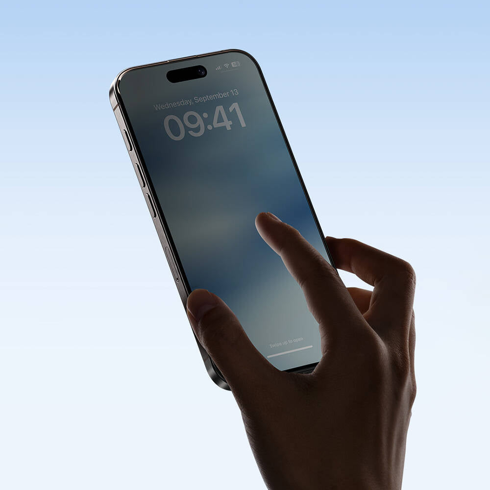 Apple iPhone 15 Benks Ultra Shield 0.4mm Privacy Ekran Koruyucu + Kolay Uygulama Aparatlı Siyah